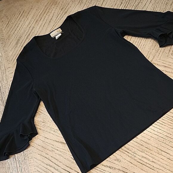 Tops - Black bell sleeve blouse size S